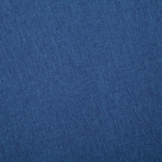 Trivietė sofa, mėlyna, audinys