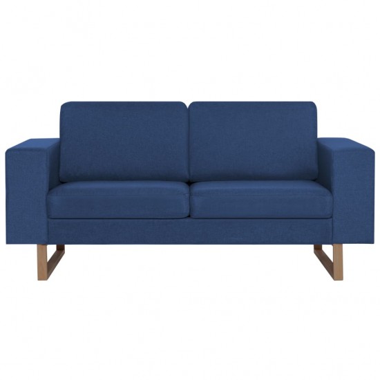 Dvivietė sofa, mėlyna, audinys