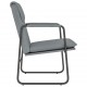 Poilsio kėdė, šviesiai pilkos spalvos, 55x64x80cm, audinys