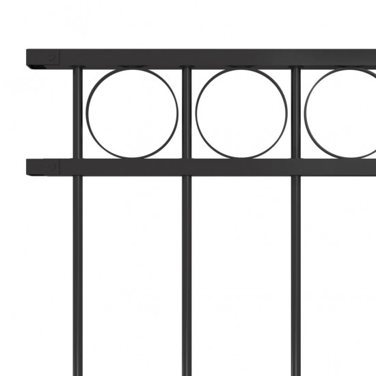 Tvoros segmentas, juodos spalvos, 1,7x1,2m, plienas