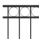 Tvoros segmentas, juodos spalvos, 1,7x1,2m, plienas