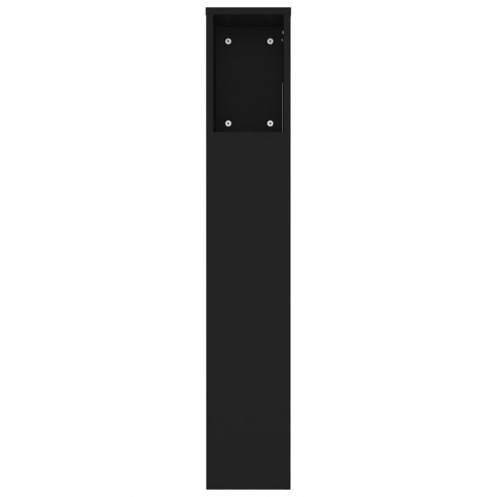 Galvūgalis-spintelė, juodos spalvos, 220x18,5x104,5cm