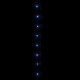 LED lempučių girlianda, mėlynos spalvos, 15m, PVC, 150 LED