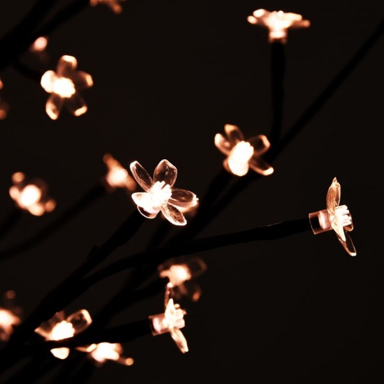 LED medis su vyšnių žiedais, 220cm, 220 šiltų baltų LED