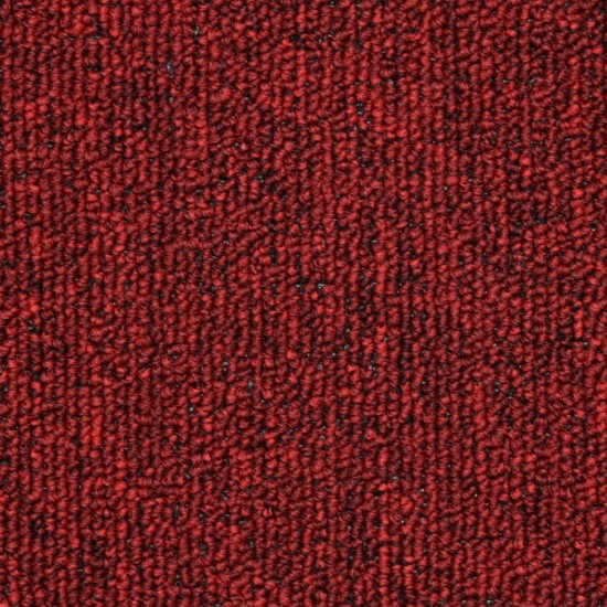 Laiptų kilimėliai, 10vnt., tamsiai raudonos spalvos, 56x17x3cm