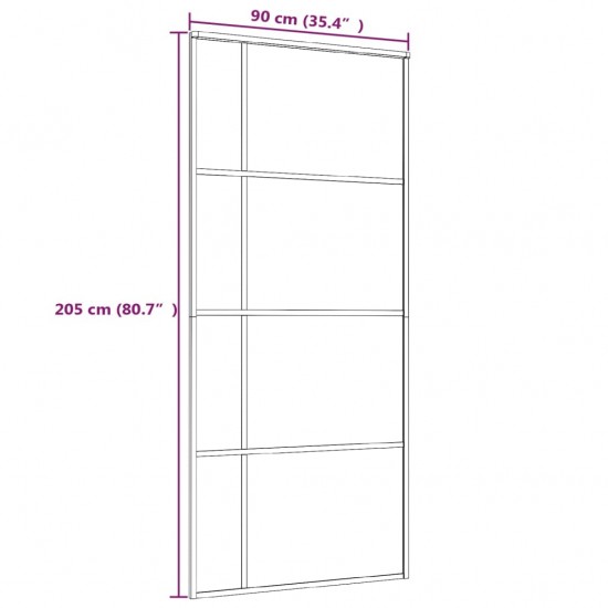 Stumdomos durys, baltos, 90x205cm, ESG stiklas ir aliuminis