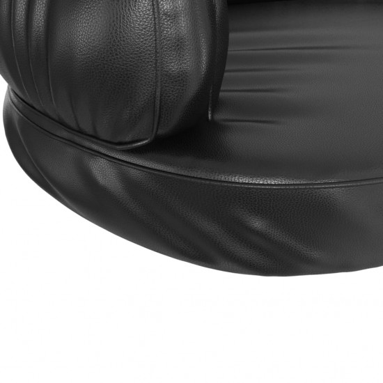 Ergonomiška lova šunims, juodos spalvos, 75x53cm, dirbtinė oda