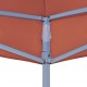 Proginės palapinės stogas, terakota spalvos, 6x3m, 270 g/m²