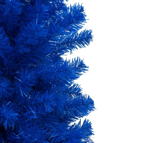 Dirbtinė Kalėdų eglutė su LED/žaisliukais, mėlyna, 180cm, PVC