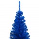 Dirbtinė Kalėdų eglutė su LED/žaisliukais, mėlyna, 180cm, PVC