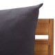 Modulinė vidurinė sofa su pagalvėmis, 1vnt., akacijos masyvas