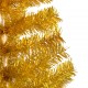Dirbtinė Kalėdų eglutė su LED/žaisliukais, auksinė, 150cm, PET