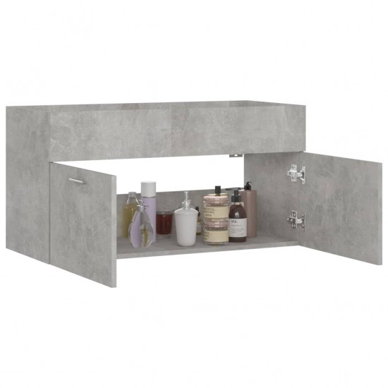 Spintelė praustuvui, betono pilkos spalvos, 90x38,5x46cm, MDP