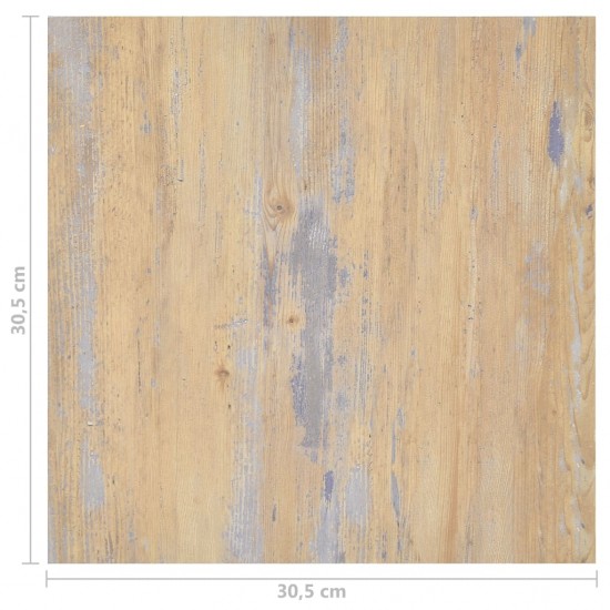 Grindų plokštės, 20vnt., rudos, 1,86m², PVC, prilimpančios