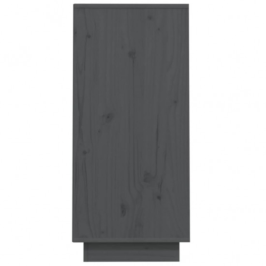 Konsolinė spintelė, pilka, 60x34x75cm, pušies medienos masyvas