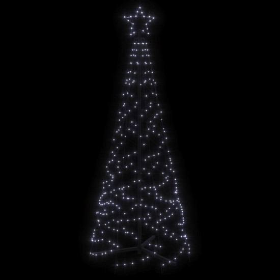Kalėdų eglutė, 70x180cm, kūgio formos, 200 šaltų baltų LED