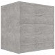 Naktinės spintelės, 2vnt., betono pilkos, 40x30x40cm, MDP