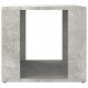 Naktinis staliukas, betono pilkas, 41x40x36cm, apdirbta mediena