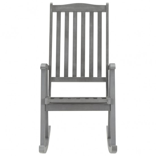 Supama kėdė, pilkos spalvos, akacijos medienos masyvas