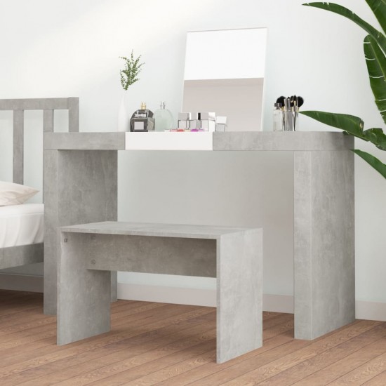 Kosmetinio staliuko kėdutė, pilka, 70x35x45cm, apdirbta mediena
