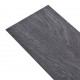 Grindų plokštės, juodos ir baltos spalvos, PVC, 5,21m², 2mm