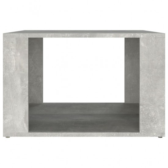 Naktinis staliukas, betono pilkas, 57x55x36cm, apdirbta mediena