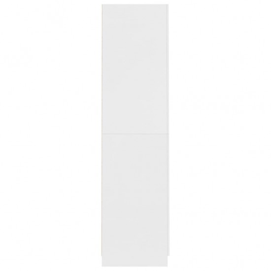 Drabužių spinta, baltos spalvos, 90x52x200cm, MDP