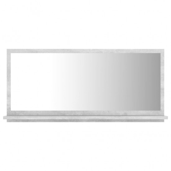 Vonios kambario veidrodis, betono pilkas, 80x10,5x37cm, MDP