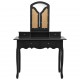 Kosmetinio staliuko rinkinys, juodas, 100x40x146cm, paulovnija