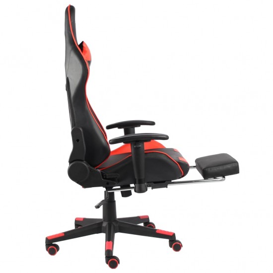Pasukama žaidimų kėdė su pakoja, raudonos spalvos, PVC