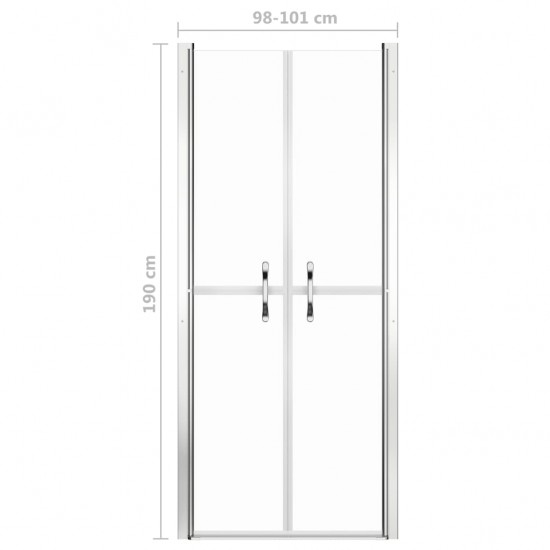 Dušo durys, skaidrios, 101x190cm, ESG