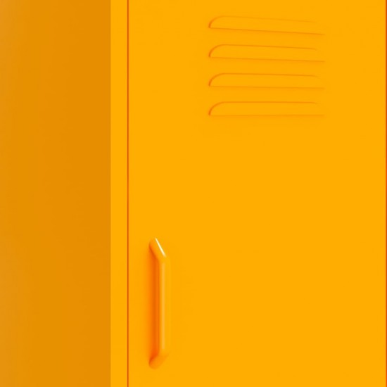 Sandėliavimo spintelė, geltona, 42,5x35x101,5cm, plienas