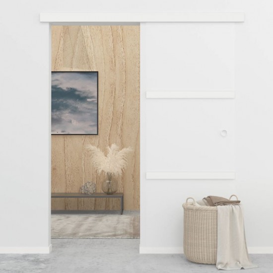 Stumdomos durys su stabdikliais, 76x205cm, stiklas ir aliuminis