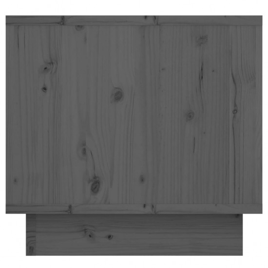 Naktinė spintelė, pilka, 35x34x32cm, pušies medienos masyvas