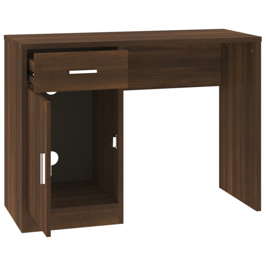 Rašomasis stalas, rudas ąžuolo, 100x40x73cm, mediena