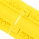 Apsauginės kabelių rampos, 4vnt., geltonos, 98,5 cm