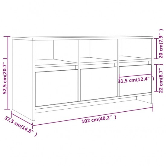 Televizoriaus spintelė, juodos spalvos, 102x37,5x52,5cm, MDP