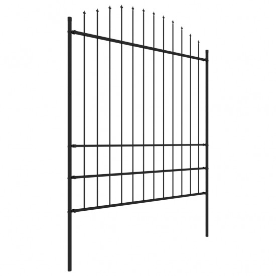 Sodo tvora su iečių viršug., juoda, (1,75-2)x3,4m, plienas