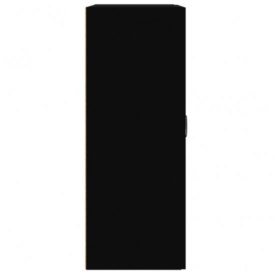 Pakabinama sieninė spintelė, juodos spalvos, 69,5x32,5x90cm