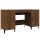 Rašomasis stalas, rudas ąžuolo, 140x50x76cm, apdirbta mediena