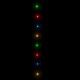 LED lempučių girlianda, 100m, PVC, 1000 įvairių spalvų LED