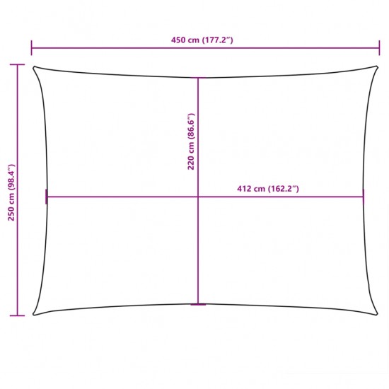 Uždanga nuo saulės, kreminė, 2,5x4,5m, oksfordo audinys