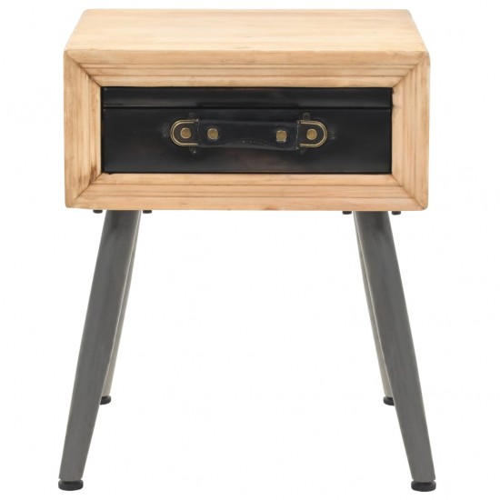 Naktinis staliukas, 43x38x50cm, eglės medienos masyvas