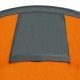 Stovyklavimo palapinė, pilkos ir oranžinės spalvos, 4 vietų