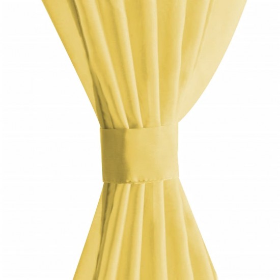 Užuolaidos, muslinas, 2 vnt., 140x245 cm, geltonos sp.