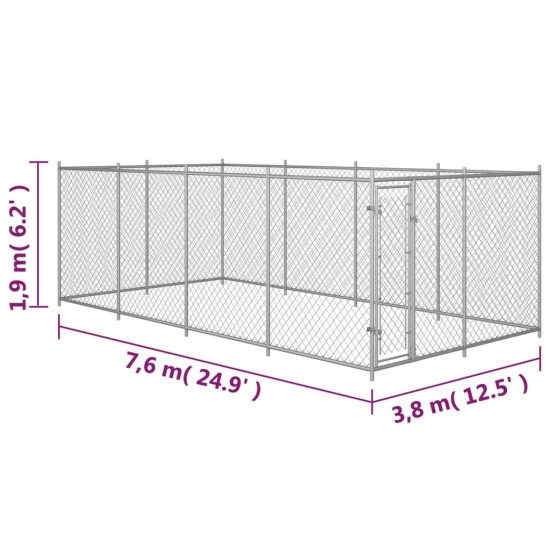 Lauko voljeras šunims, 8x4x2m