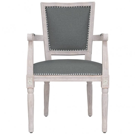 Valgomojo kėdė, tamsiai pilkos spalvos, audinys