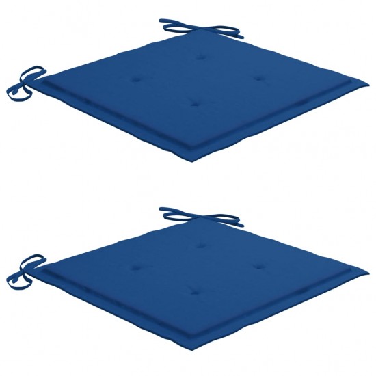 Bistro komplektas su mėlynomis pagalvėlėmis, 3 dalių, tikmedis