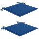Bistro komplektas su mėlynomis pagalvėlėmis, 3 dalių, tikmedis