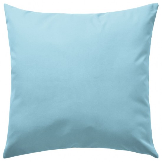 Lauko pagalvės, 2 vnt., šviesiai mėlynos sp., 45x45cm